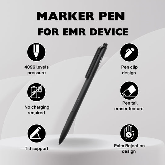 LuxoScribe, Marker Pen for Remarkable 2/Kindle Scribe/SuperNote Device. EMR Stylus Pen with Eraser, 4096 Pressure Sensitivity, Palm Rejection
